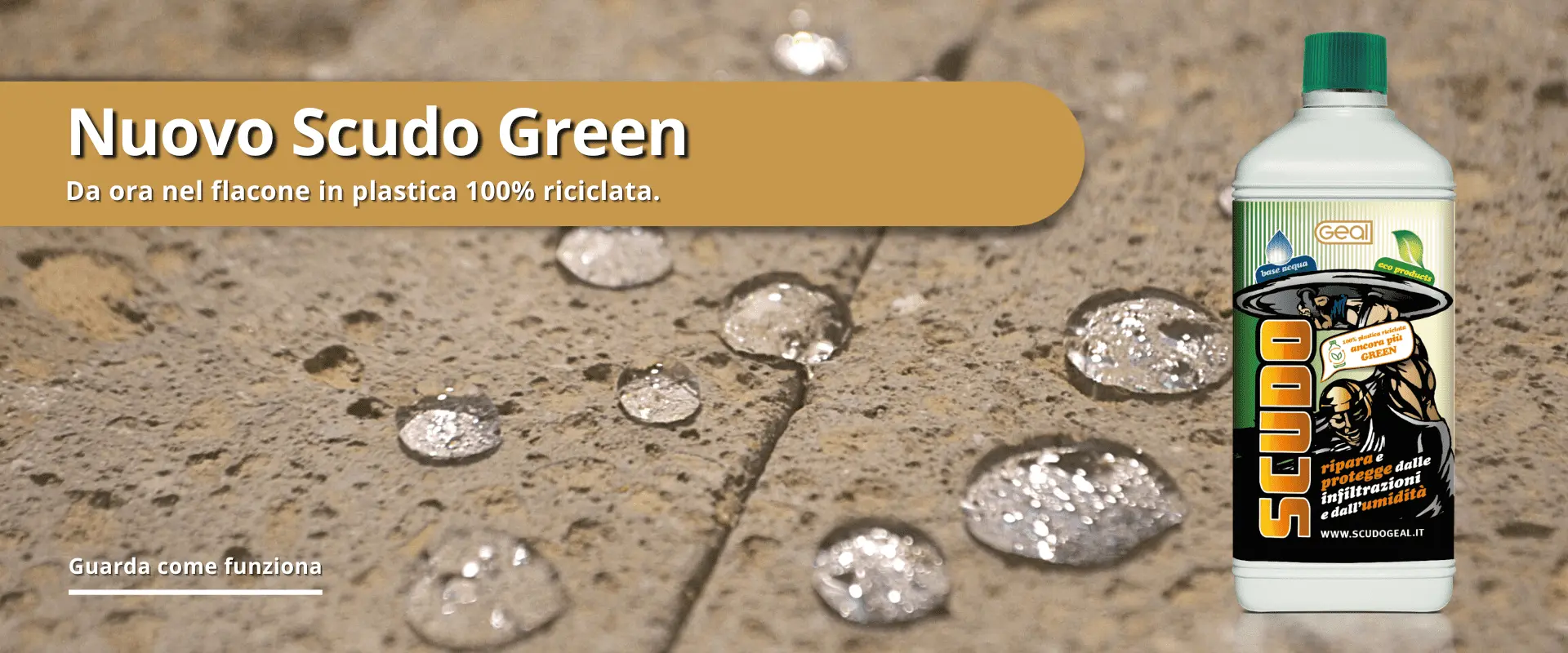 Scudo l'acqua che protegge dall'acqua